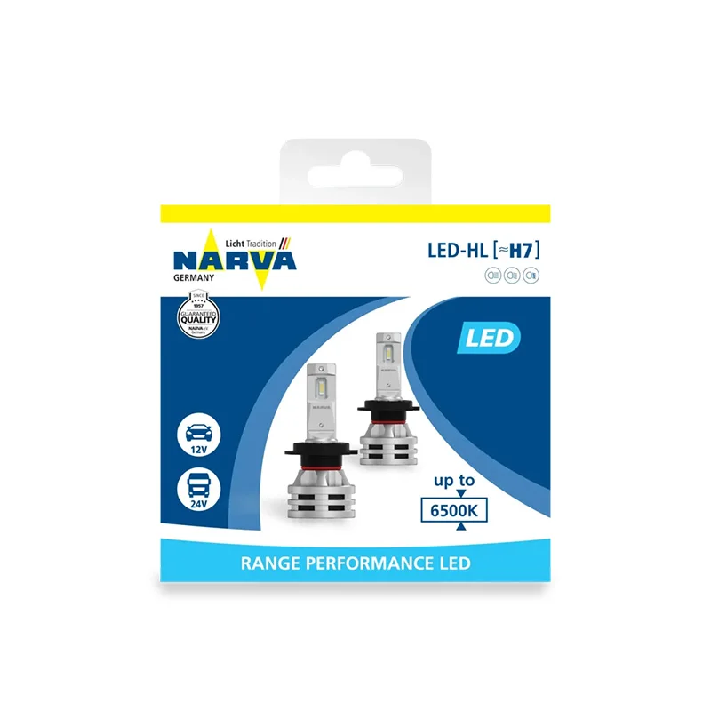 Светодиодные лампы головного света [≈H7](PX26d) NARVA Range Performance LED 12 24V 24W 6500K (к т 2