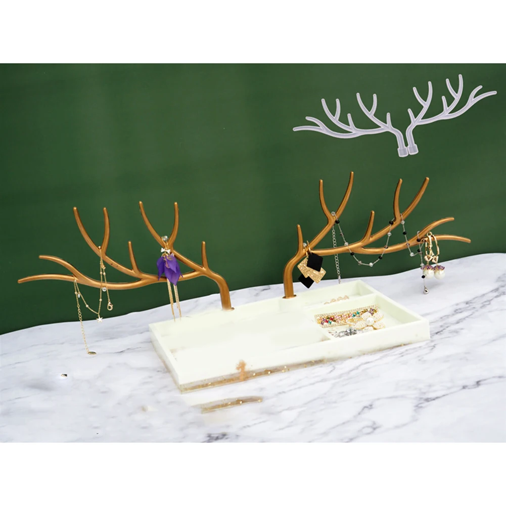 

Newly DIY Epoxy Silicone Mould Mold Large Tree Branch Jewelry Display Stand Decoration DO99