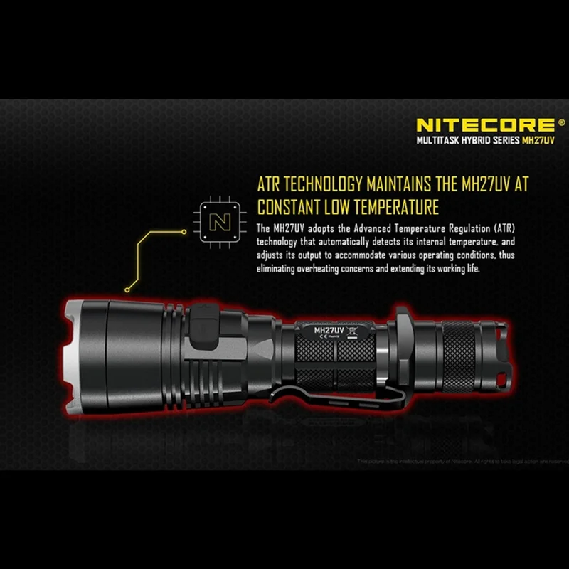 Цена NITECORE MH27UV USB перезаряжаемая тактисветильник вспышка 1000 люмен XP-L HI V3 Светодиодный УФ-светильник нм красный синий источник света Продажа NITECORE MH27UV USB перезаряжаемая тактисветильник вспышка 1000 люмен XP-L HI V3 Светодиодный УФ-светильник нм красный синий источник света
