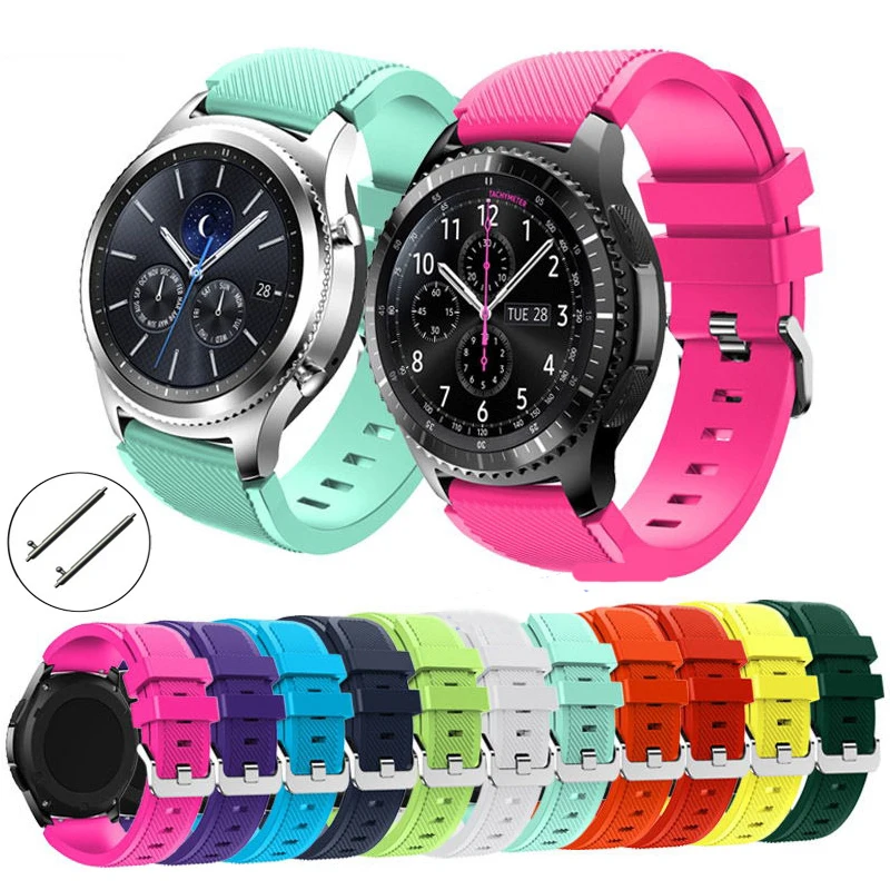 22 мм ремешок для часов Samsung Galaxy watch 46 42 active 2 gear S3 Frontier huawei GT amazfit bip 47 44|Ремешки часов|