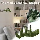Настенные подвесные эстетические Подвески Witch Hand из смолы уличные статуи Ретро Настенная Декорация