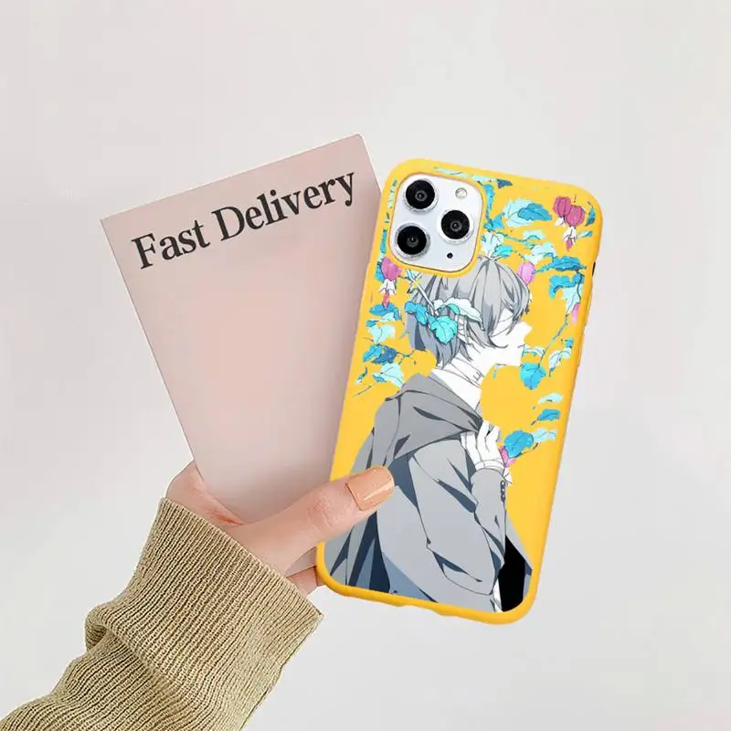 

Anime Bungou Stray Dogs Dazai Osamu Phone Case Candy Color for iPhone 6 7 8 11 12 s mini pro X XS XR MAX Plus