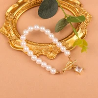 new pendant zircon pearl bracelet girls simple geometric bracelet fashion luxury party jewelry gift