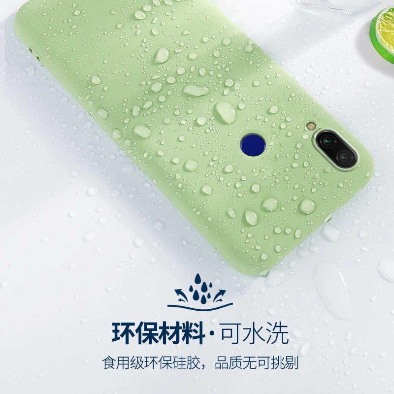 Candy TPU чехол для Xiaomi Redmi 7 Чехол 6 Pro 6A 7A K20 из углеродного волокна сплошной цвет