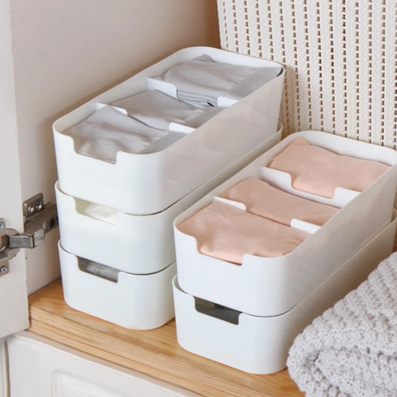 3/5 ячеек Штабелируемый органайзер для ящиков нижнее белье носки галстук коробка