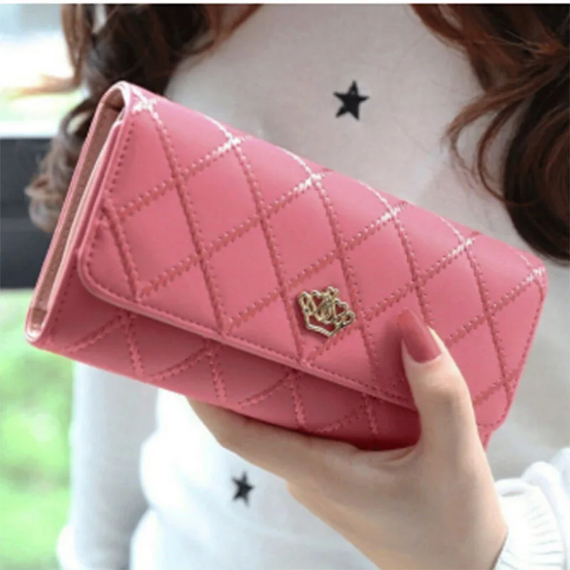

Women Wallets Hot Sale Fashion High Quality Long Double Zipper Big Capacity Purse PU Leather Clutch Bag Lady Stylish Card Holder