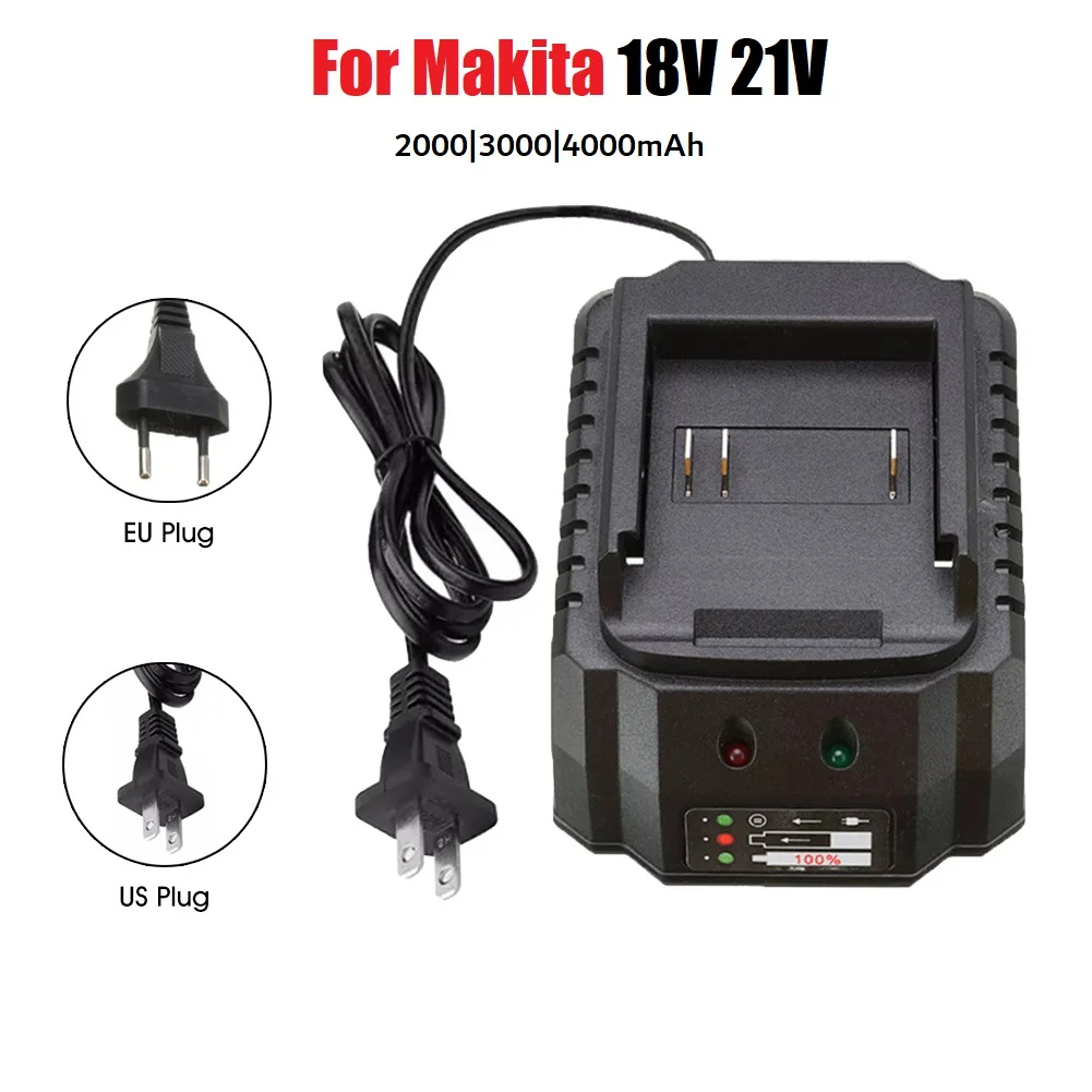 Сменное зарядное устройство для аккумулятора Makita, литий-ионный аккумулятор 18 в 21 в, для электродрелей и шлифовальных машин, BL1415, BL1420, BL1815, BL1830...
