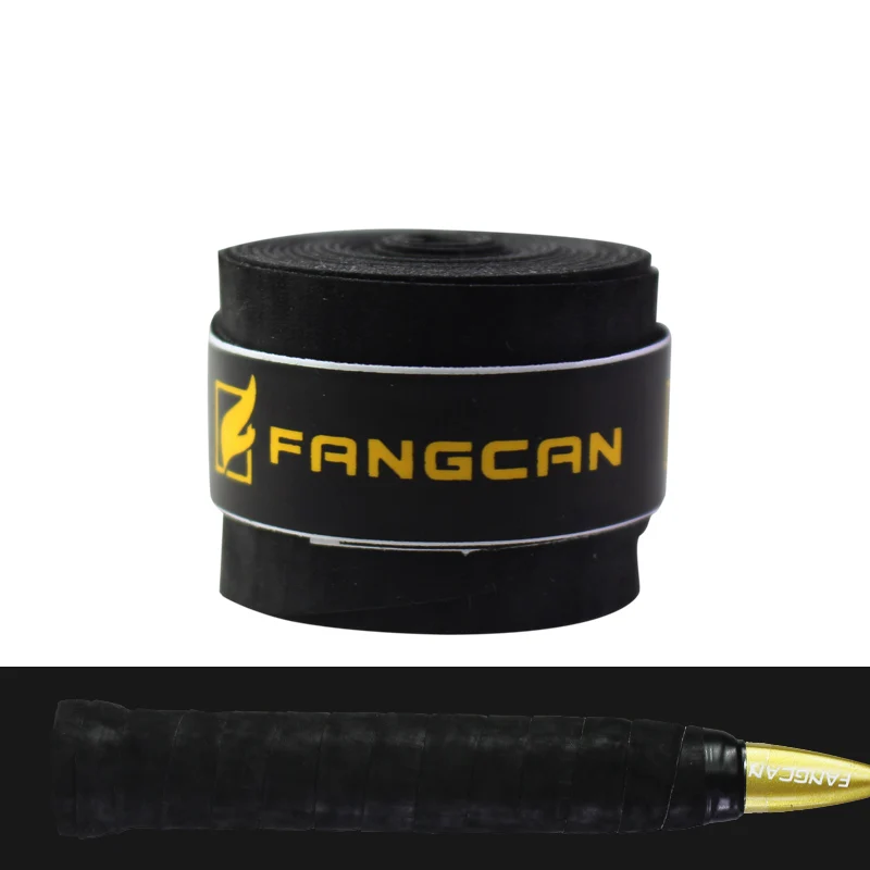 Black FANGCAN 3 шт. сухое ощущение овергрипы для теннисной ракетки носимый нарукавник для тенниса абразивные ракетки ручной обмотки бадминтон тонкий тип над захватом - Цвет: Black