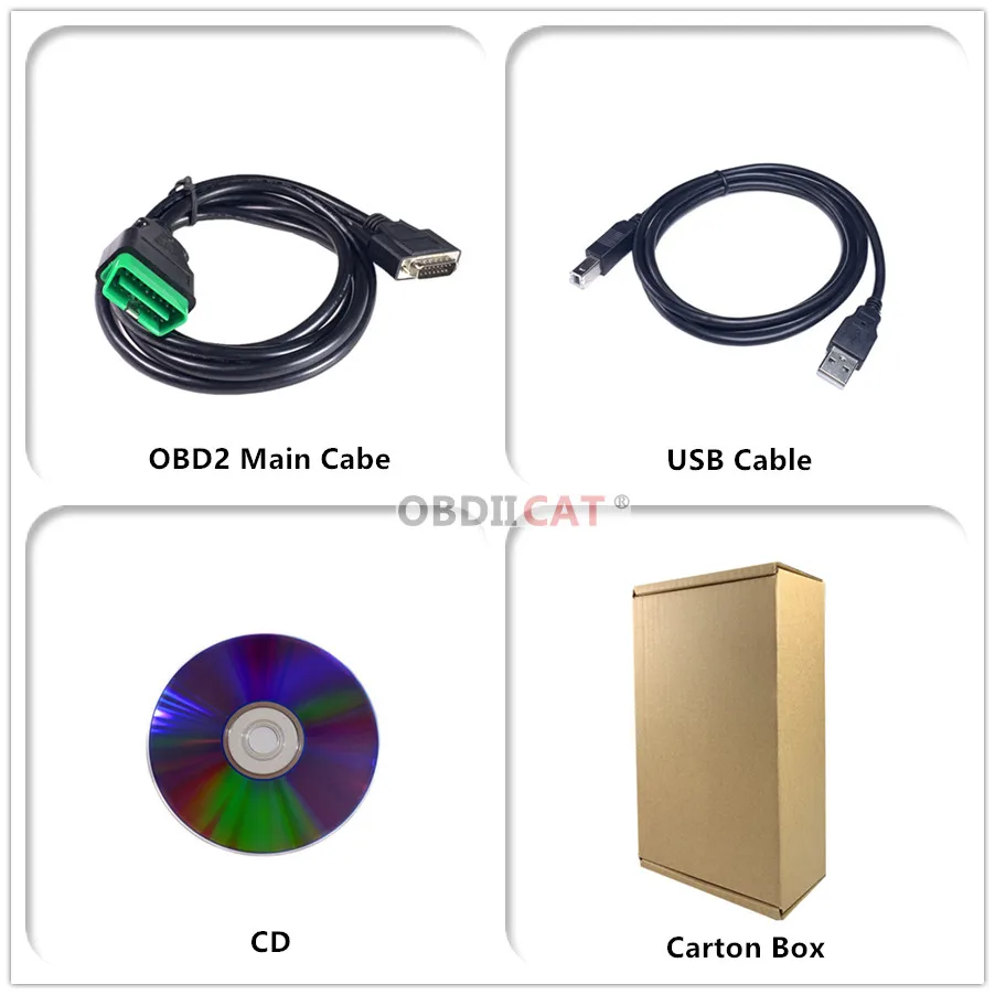 OBDIICAT качество A + с VCS интерфейсом Автомобильный сканер связи многоязычный