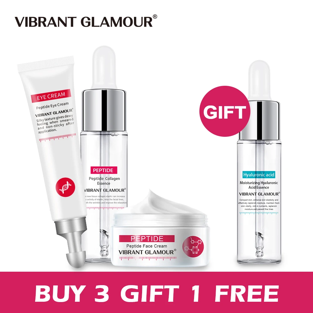 

VIBRANT GLAMOR Hyaluronic Acid Facial Eye Essence Skin Care Set Anti-aging Anti-wrinkle Deep Fine Line Skin Care Set