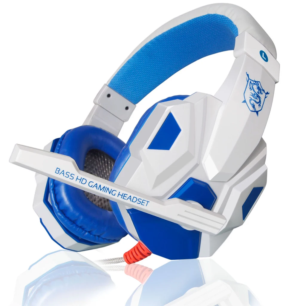 Глубокий бас HD игровые гарнитуры наушники с светильник Mic Стерео для X BOX PS4 ПК