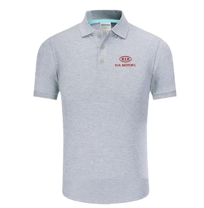 

2020New Polo Shirt KIA logo Cotton Polo shirt Short Sleeve High Quantity polo shirts