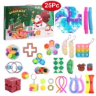 Новинка, 24 дня, фиджет, календарь, загадочная коробка, сюрприз, фотоэлемент для детей, антистресс, простые затемнения 2022, новые подарки