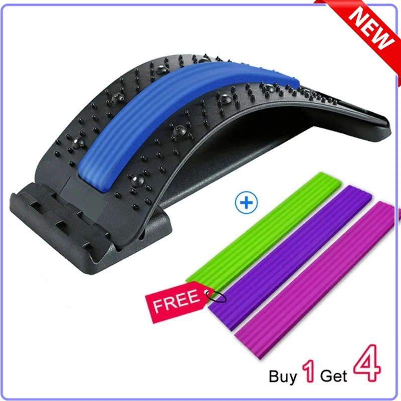 

Многоуровневый Регулируемый массажер для спины растягиватель позвоночника поддержка боли Расслабление талии шеи растягивающийся фитнес ...