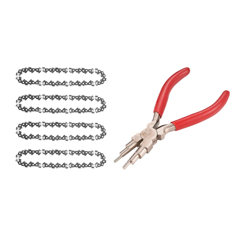 Новинка, 4 шт., 4-дюймовые рандомные и 1x6 в 1 плоскогубцы для формирования проволочной петли С нескользящими удобными ручками для петель от 3 мм...