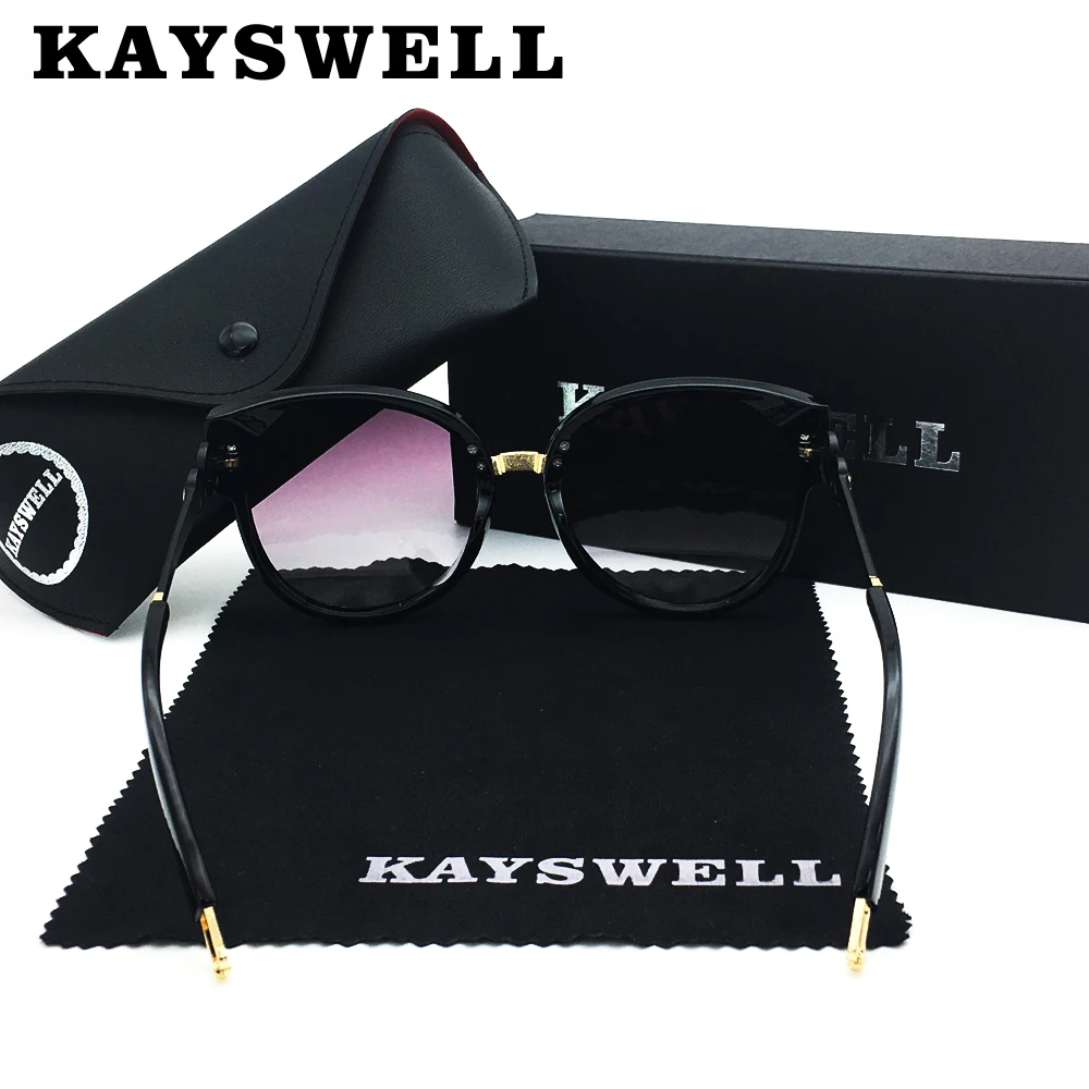 KAYSWELL новые женские солнцезащитные очки кошачий глаз брендовые дизайнерские модные градиентные ретро солнцезащитные очки L80-012