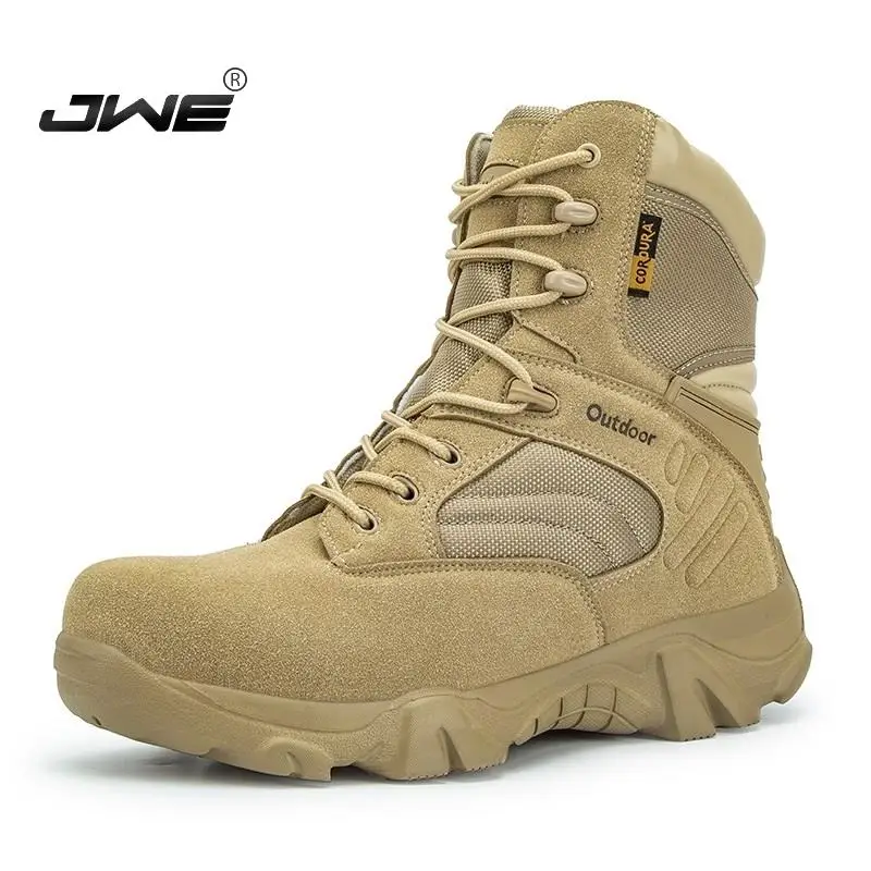 

Autumn Winter Military Boots Outdoor Male Hiking Boots Men Special Force Desert Tactical Combat Ankle Boots Men Work Boots