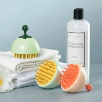 silicone shampoo brush household shampoo comb massage comb men and women air cushion comb portable head grabber anti dandruff