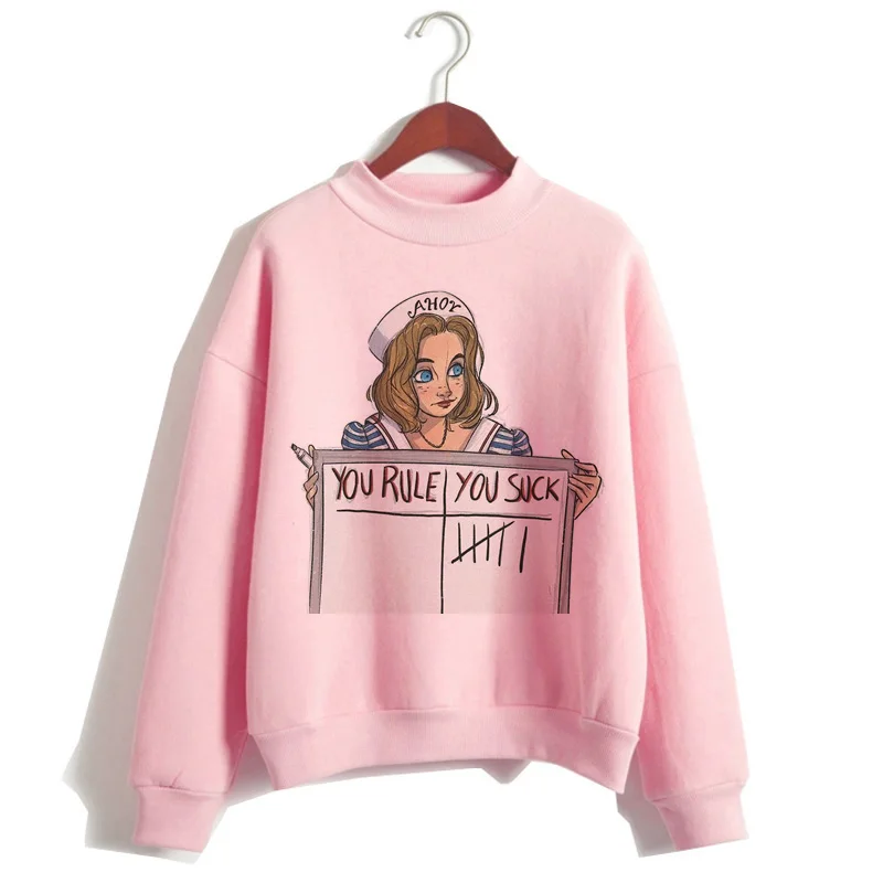 

Stranger Things Season hoodies femme grunge y2k aesthetic plus size Korea women pullover printed