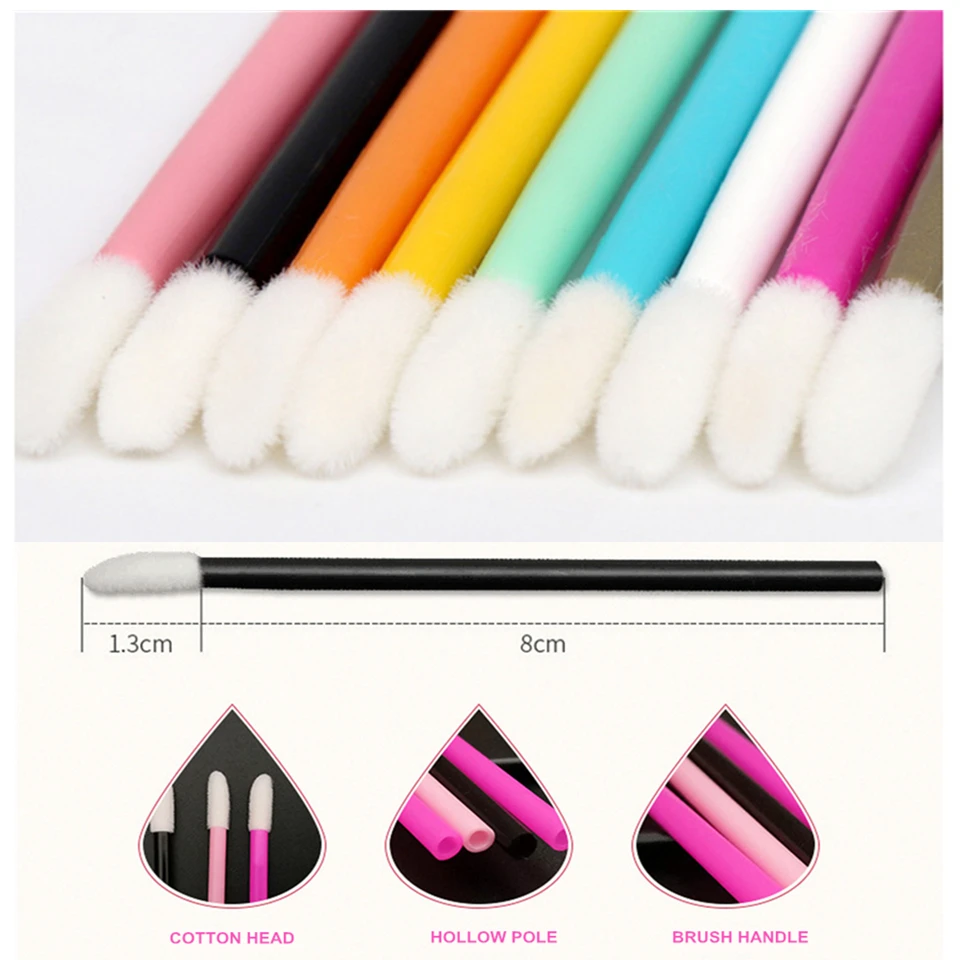 150 шт. переносная кисточка для губ флокирующая кисть консилера губная помада