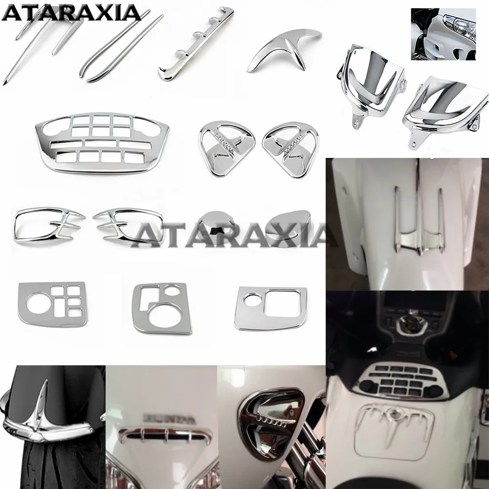 Хромированная накладка на переднее крыло мотоцикла декоративная для Honda Goldwing GL1800