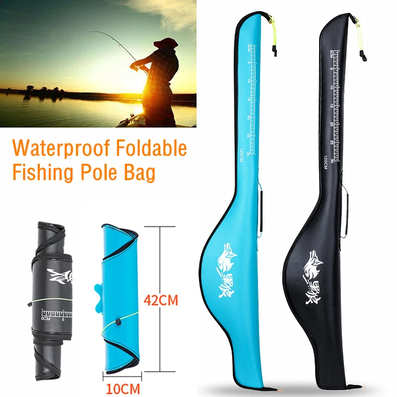 

120CM Outdoor Portable EVA Storage Fishing Bag Waterproof Fishing Rod Foldable Storage Case Fishing Tackle Holder