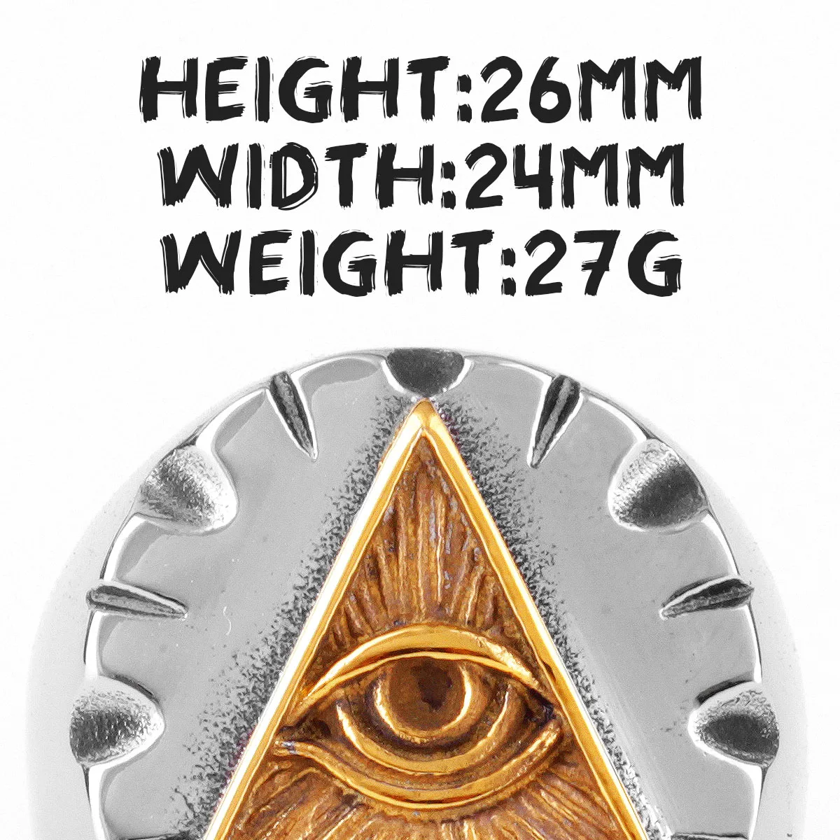 Мужские кольца из нержавеющей стали Freemason Illuminati треугольные масонские панк для