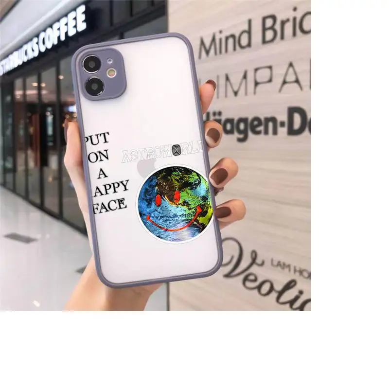 

Travis Scott Astroworld Phone Cases Matte transparent For Gray iPhone 12 Mini 11 Pro XR XS Max 7 8 Plus X Back Cover