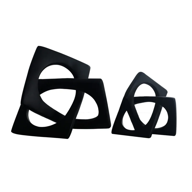 

Modern Simple European Style Light Luxury Geometric Ring Winding Creative Ornaments Soft Ornaments Furnishings