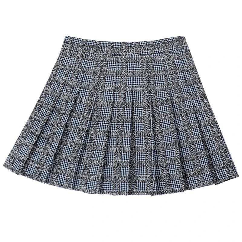 

Pleated Skirt Girls Acrylic Plaid A-Line Mini Winter Women Plaid Skirt Y2k Skirt Pleated Skirt Women Korean Style Pleated Skirt