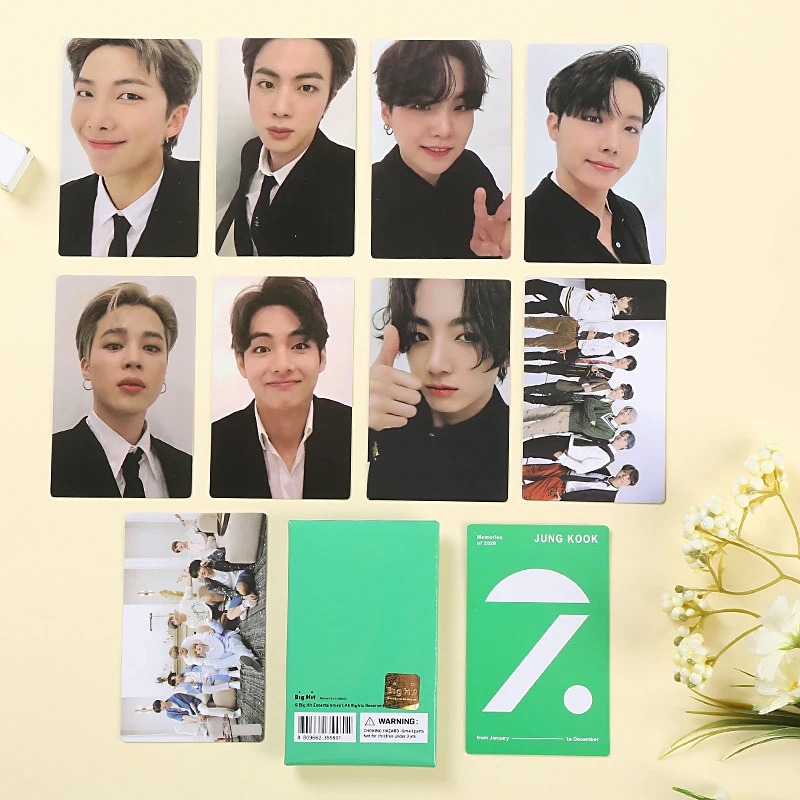 

New Kpop Bangtan Boys Memories of 2020 Same Photocards Memebers Paper Cards Premium Photos Fans Collection Gifts