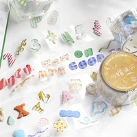 kawaii number letter washi tape stickers cartoon pet masking tape scrapbooking diy decoration stationary school supplies