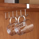 6 крючков чашка Железный кухонный стеллаж для хранения шкаф с подвесной полкой-крюком многофункциональное блюдо вешалка полка-органайзер для ванной держатель