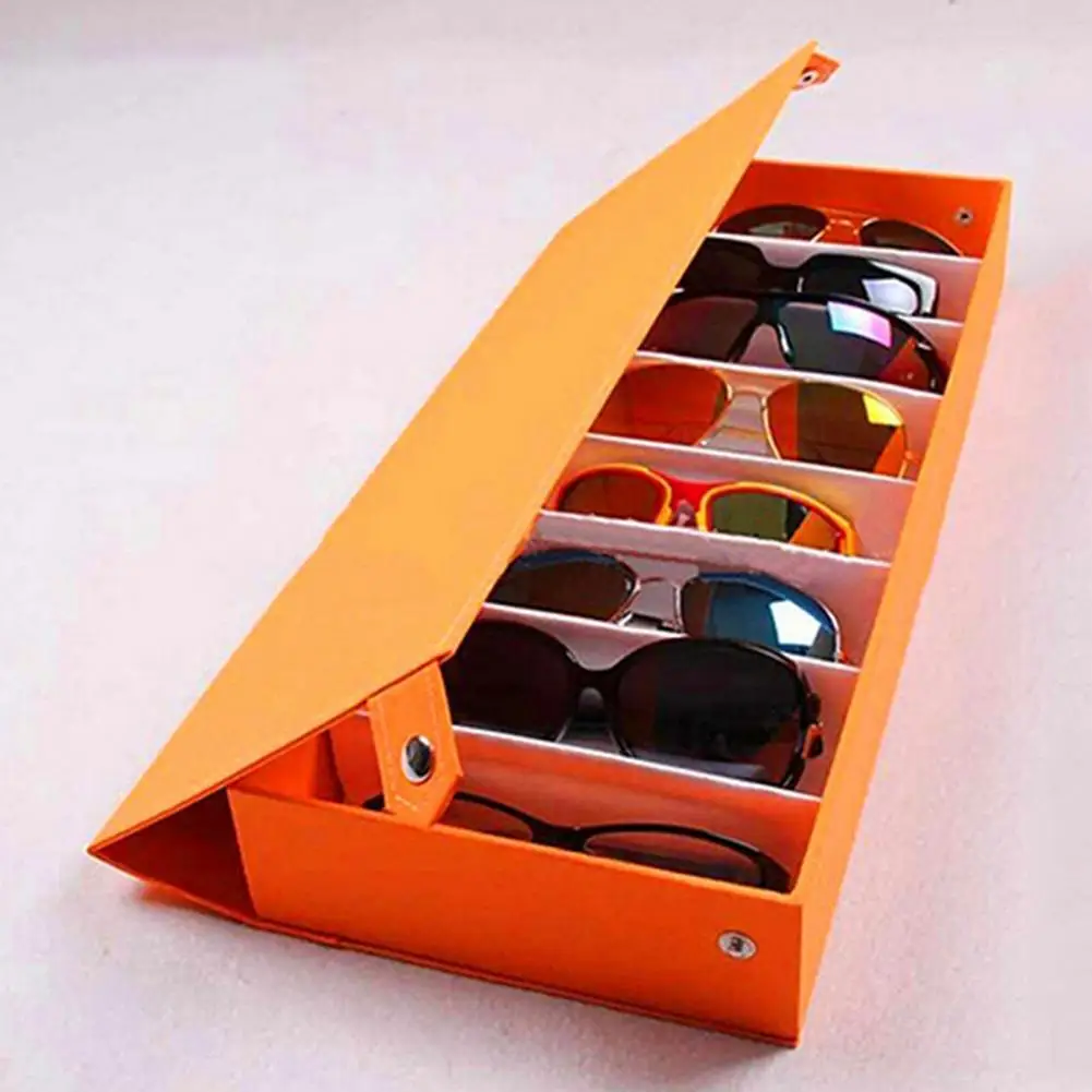 

8 Grid Sunglass Glasses Storage Case Eye Glasses Case Display Storage Box Eyeglasses Display Glasswear Box Tidy Tool