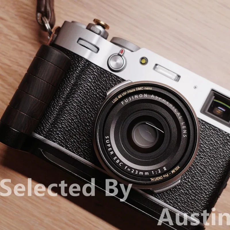 Деревянная Ручная рукоятка БЫСТРОРАЗЪЕМНАЯ L Пластина для Fuji X100V Fujifilm X