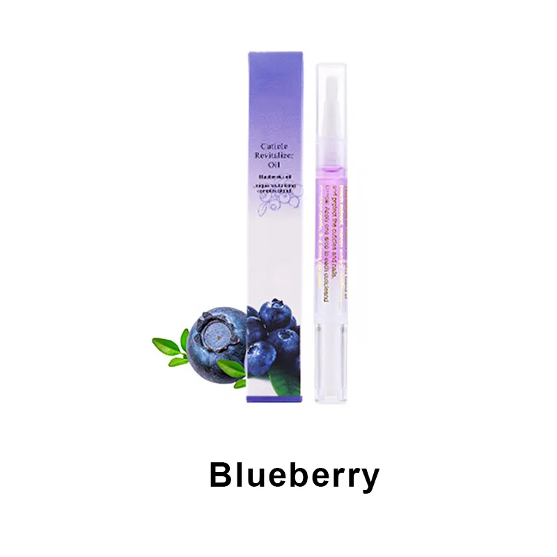 1 PC 5ML Nail Cuticle Oil Revitalizer Nutrition Nail Art Tools For Manicure Care Nail Treatment Cuticle Revitalizer Oil Prevent - Цвет: Blueberry