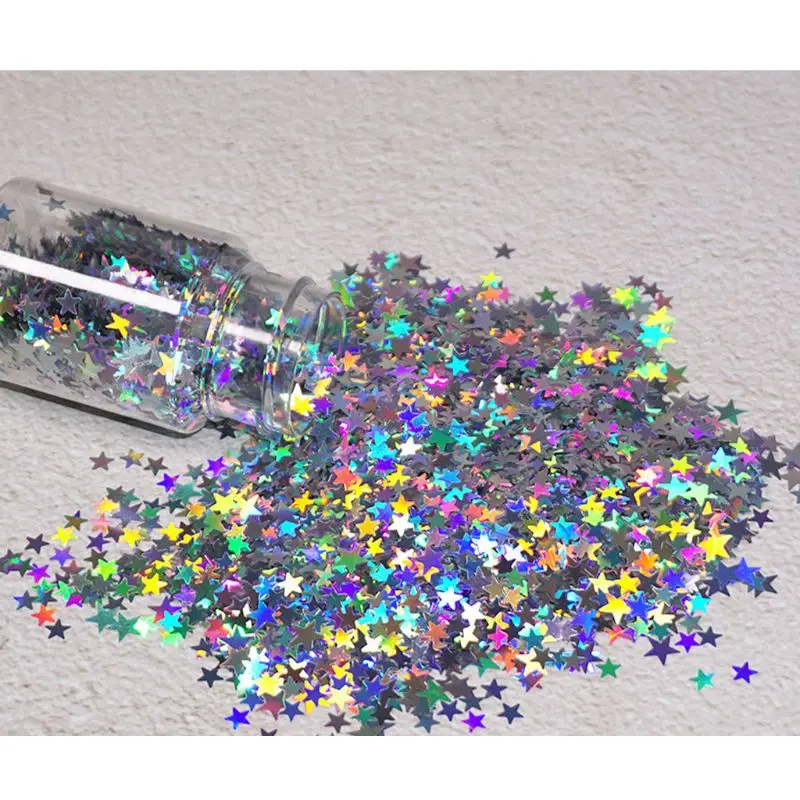 

Five-Pointed Star Sequins Bright Flake Sequins Nail Art Glitter Resin Pigment Sequins Flakiess Fillings Jewelry Making N1HD