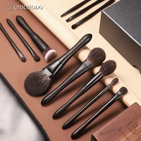 chichodo makeup brush 2021 new luxurious professional black 11 brushes set high level foxgoatponysynthetic hair cosmetic tool