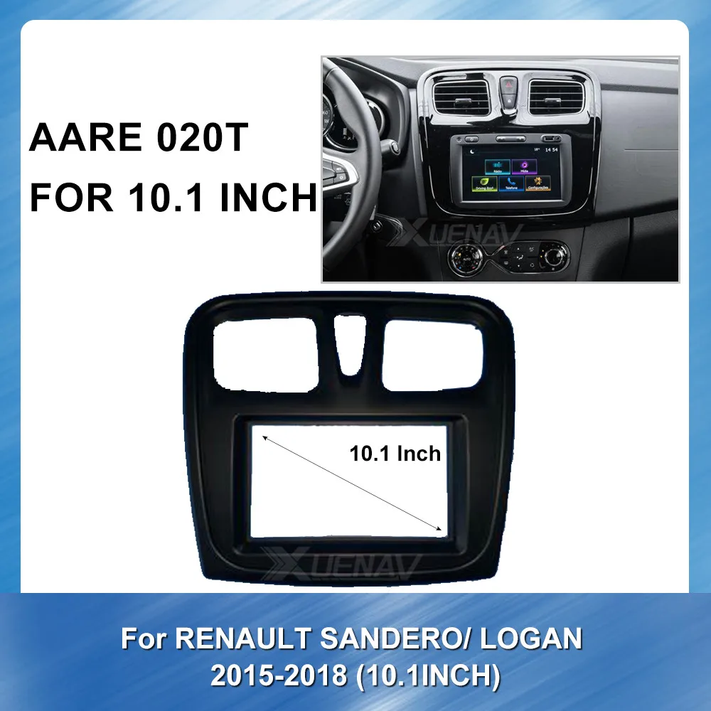 

9 inch 2din car radio dashboard Installation Frame Kit For RENAULT SANDERO Logan 2015 2016 2017 2018 car stereo panel Player