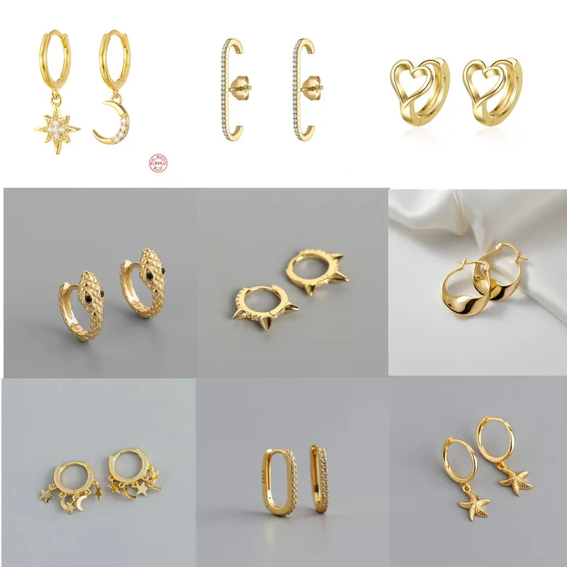 

Женские серьги-гвоздики из серебра 925 пробы, с цирконом