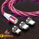 7 Pin Магнитный кабель Micro USB кабель Type C Магнитный телефон Быстрая зарядка провод 3A Kable для Samsung S10 20 Redmi Note 8 7 Pro Honor