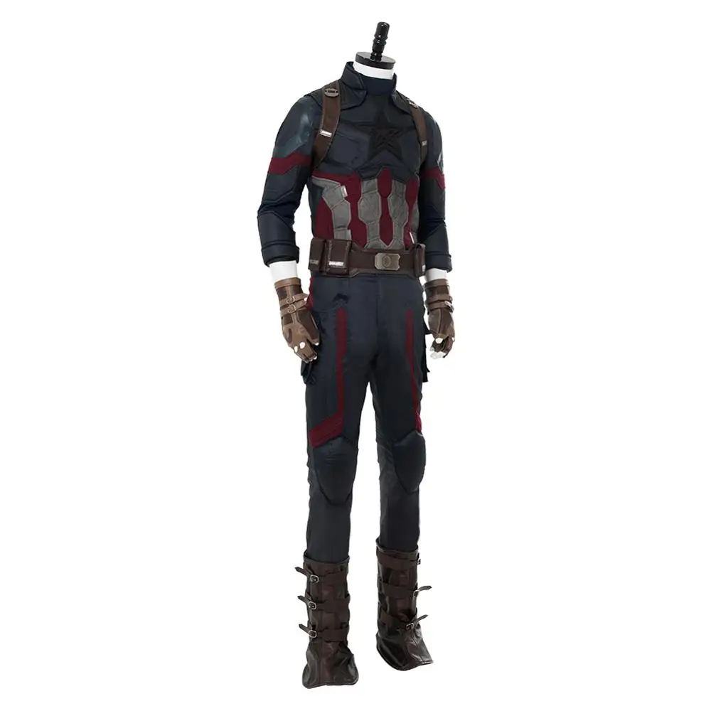 Костюм Капитана Америки Мстители Бесконечная война Капитан Америка Косплей Steven Rogers наряд на карнавал костюмы на Хэллоуин