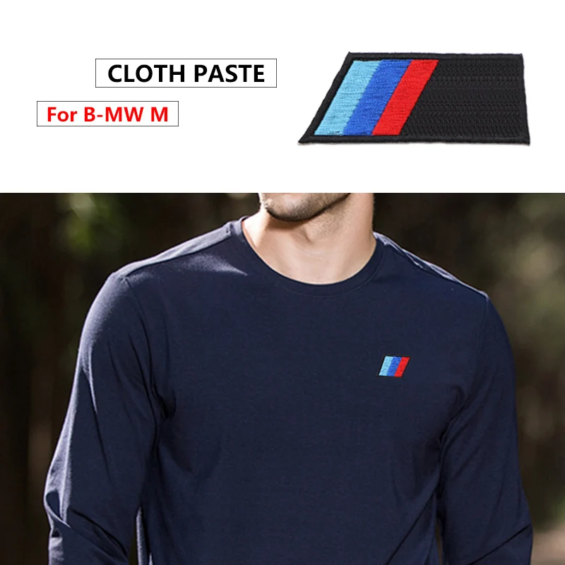 1 шт. хлопковая наклейка с логотипом M для автомобиля тканевая крышки материал