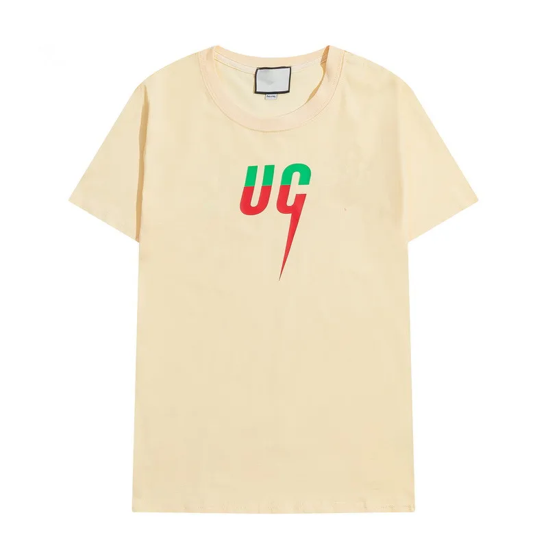 

CODE 14 Men and women of the same style couple summer short-sleeved round neck printed cotton T-shirt all-match casual fashion