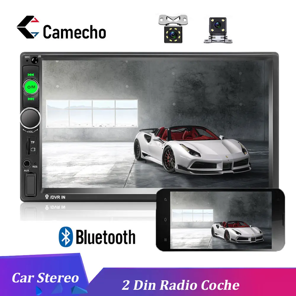 Podofo " HD 2 DIN Авторадио Android Mirrorlink 7010B автомобильное радио Bluetooth Автомобильный мультимедийный плеер FM USB AUX TF Авто аудио стерео