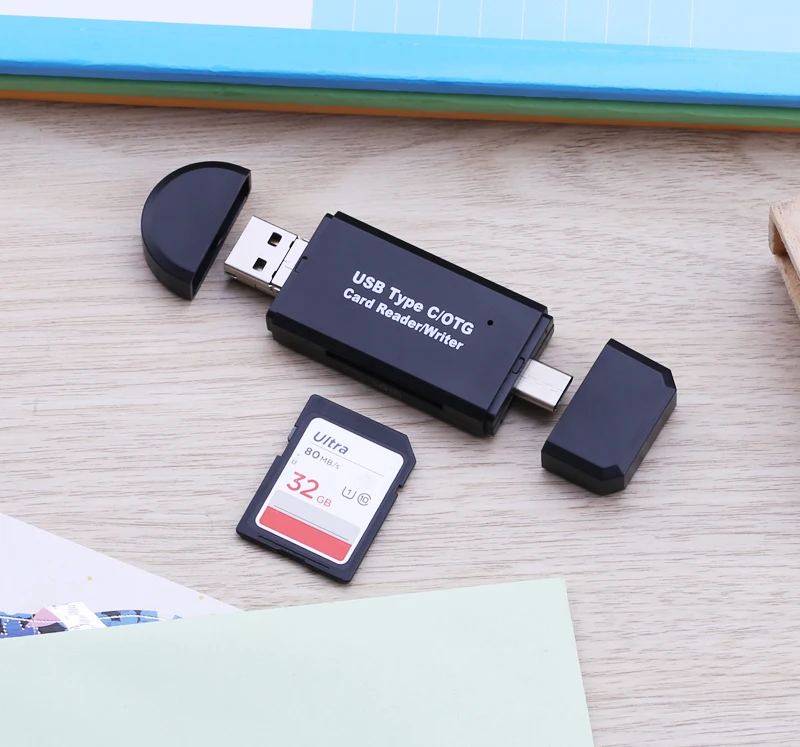3 в 1 USB 2 0 Type C Micro OTG SD TF кардридер для Samsung Huawei Android смартфонов планшетов ПК