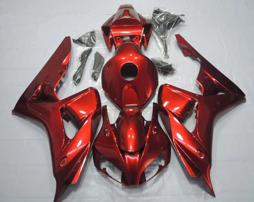 Red ZXMT обтекатель с комплектом кузова Подходит для Honda CBR1000RR 2006 2007 06 07 ABS литья под давлением многоцветный синий желтый красный белый черный - Цвет: Red