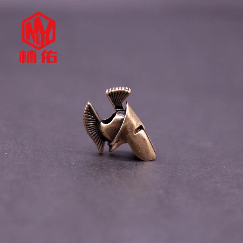 

1PC Spartan Retro Brass Copper Oxide EDC Paracord Beads Umbrella Rope Cord Lanyard Pendants Knife Beads Keychain Accessories