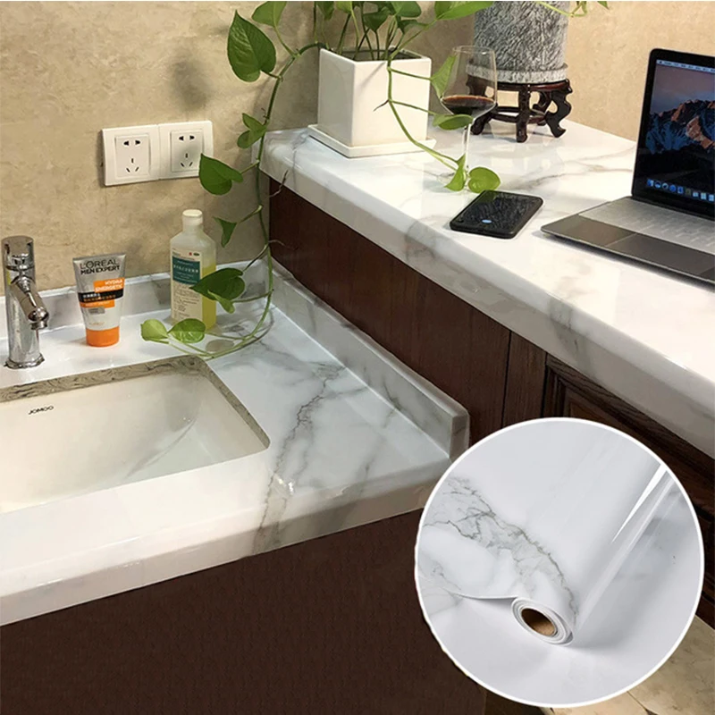 

Marble PVC Wallpaper for Walls In Rolls Vinyl Decorative Self-adhesive Paper Panels Wall Sticker Home Decor Living Room