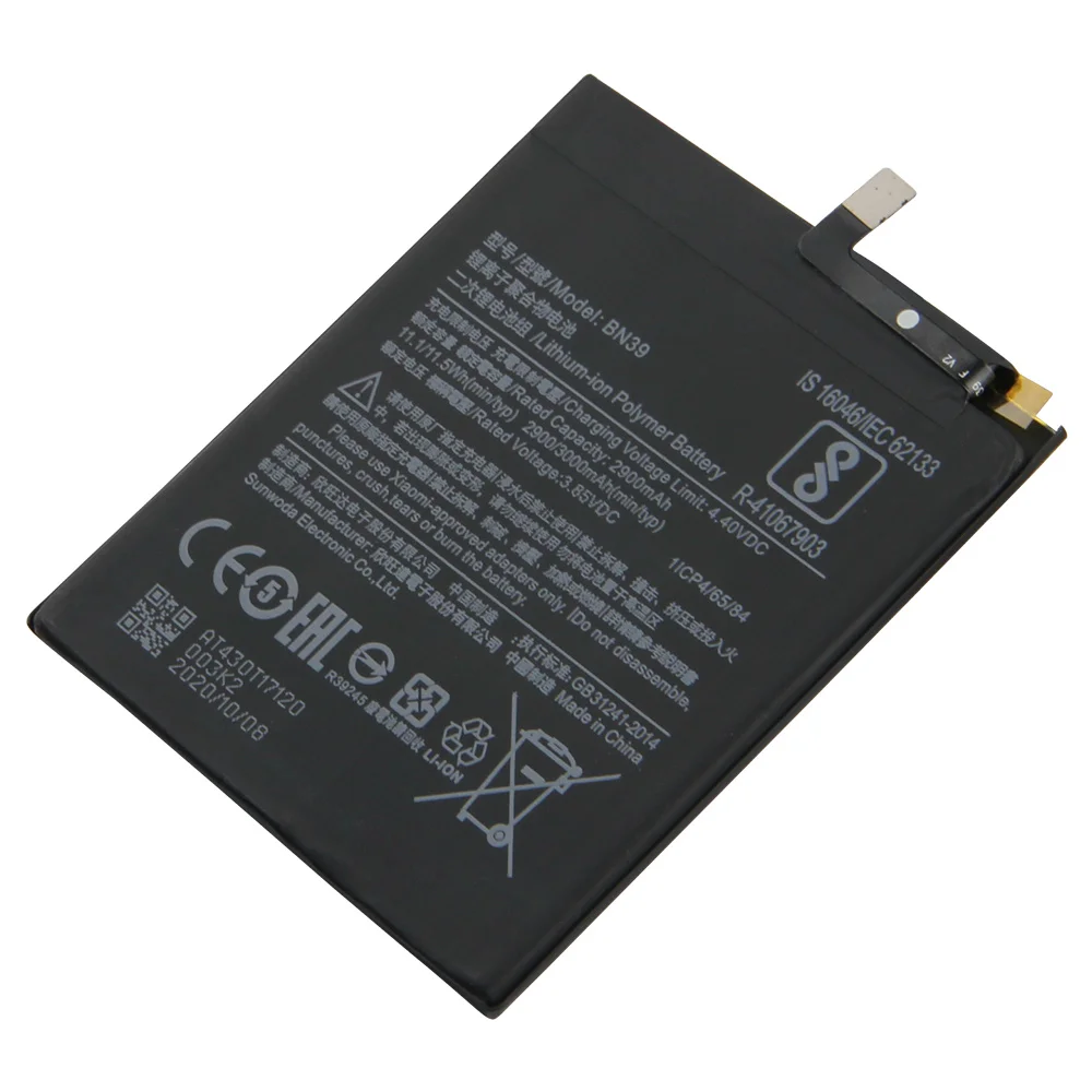 replacement battery bn39 for xiaomi mi play rechargeable phone battery 3000mah free global shipping